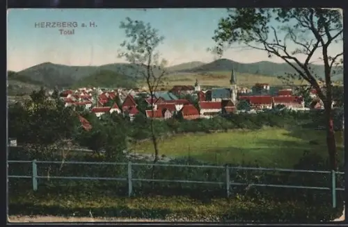AK Herzberg a. H., Totalansicht des Ortes