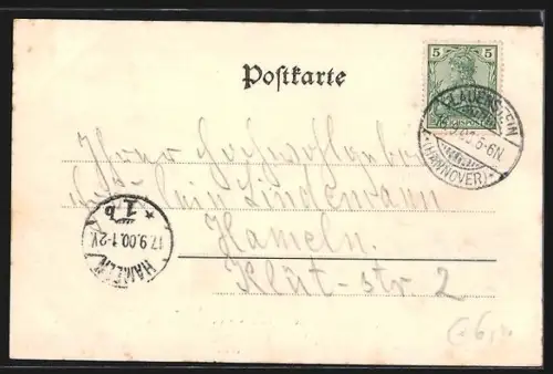 AK Lauenstein / Hannover, Gesamtansicht vom Knickbrink