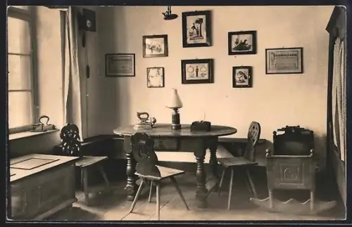 Foto-AK Kaiserslautern, Zimmer im Theodor-Zink-Museum
