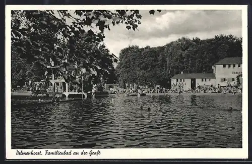 AK Delmenhorst, Familienbad an der Graft mit Besuchern
