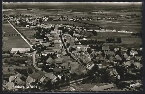 AK Rehburg, Ortsansicht vom Flugzeug aus