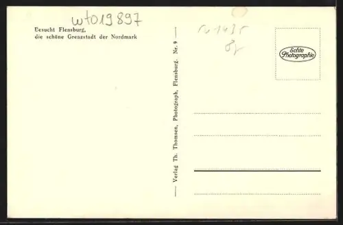 AK Flensburg /Nordmark, Stadtansicht aus der Vogelschau
