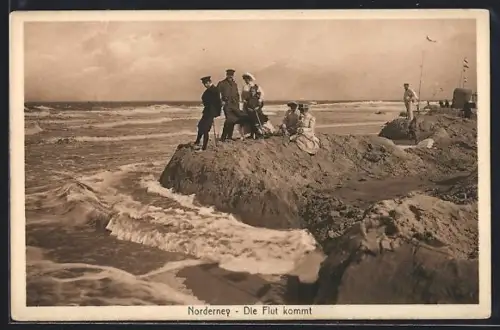 AK Norderney, Die Flut kommt