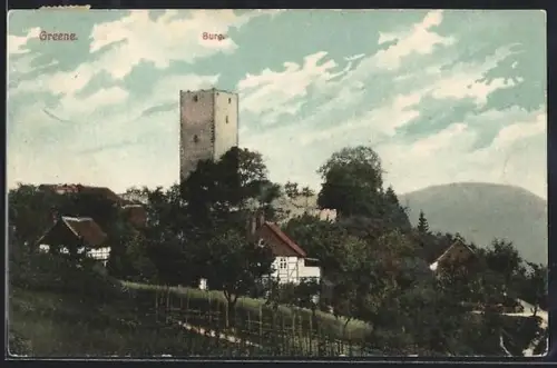 AK Greene, Blick auf die Burg