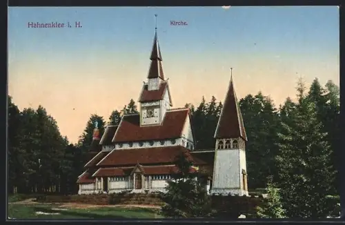 AK Hahnenklee, Blick zur Kirche