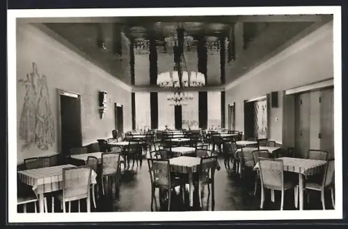 AK Festenburg / Oberharz, Erholungsheim des Sozialwerkes der Deutschen Bundesbahn, Speisesaal