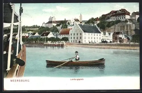 AK Meersburg, Landungsplatz, Ruderpartie