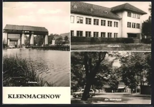 AK Kleinmachnow /Potsdam, Schleuse, Oberschule, Am Uhlenhorst