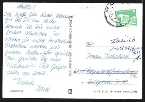 AK Zehdenick, Strassenpartie im Ort, Schleuse