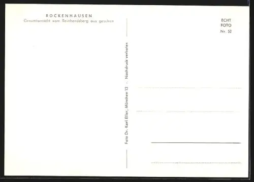AK Rockenhausen, Ansicht vom Rainhardsberg aus
