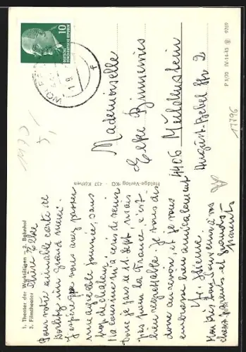 AK Wolfen, Theater der Werktätigen, Bahnhof, Filmtheater