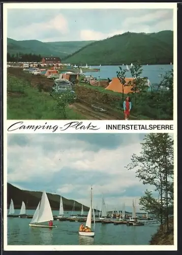 AK Langelsheim, Camping-Platz Innerstetalsperre, Inh. Berghof Innerstetalsperre Wöstefeld O.H.G.