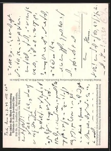 Künstler-AK Frankfurt /Oder, Ansicht der Marienkirche