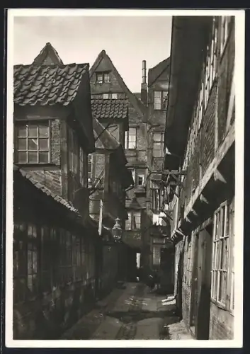 AK Alt-Hamburg, Alter Hof im Abbruchviertel an der Steinstrasse 152