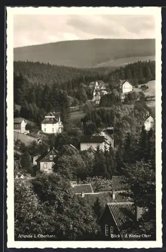 AK Altenau i. Oberharz, Ortsansicht aus der Vogelschau