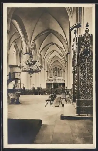 AK Verden /Aller, Inneres des Domes, Blick vom Altar