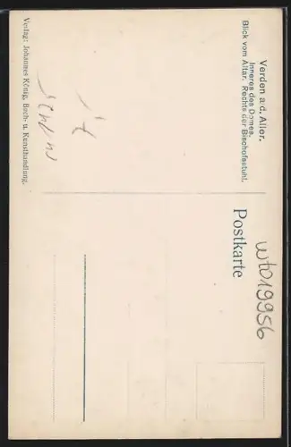 AK Verden /Aller, Inneres des Domes, Blick vom Altar