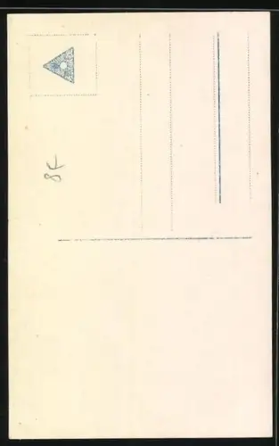 AK Soldat mit Gewehr wird von einem Schutzengel behütet, Des Kriegers Schutzengel