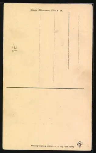 AK Köln a. Rhein, Dom, die Kaiserglocke, Mann im Glockenturm