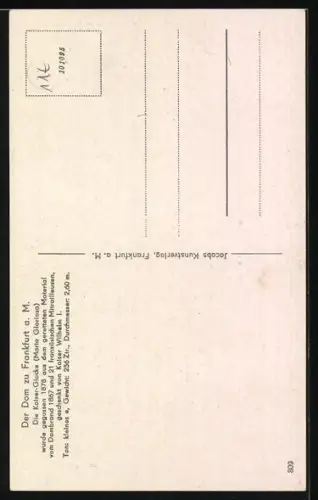 AK Frankfurt a. M., Kaiser-Glocke, Maria Gloriosa