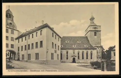 AK Kirchheimbolanden, Stadthaus mit Peterskirche