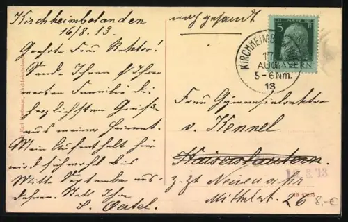 AK Kirchheimbolanden, Stadthaus mit Peterskirche