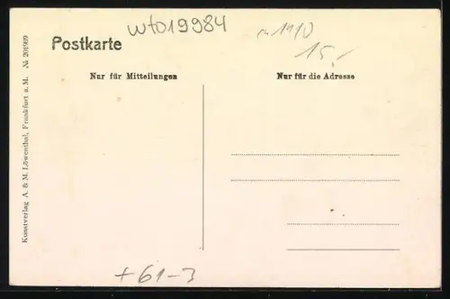 Künstler-AK Pattensen / Leine, Schloss Calenberg, im Jahre 1654 nach Merian