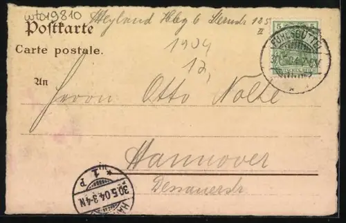 Lithographie Hamburg-Neustadt, Alter und neuer Jungfernstieg