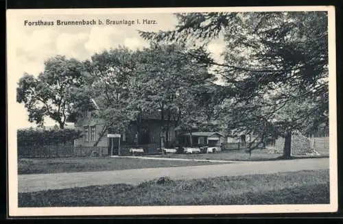 AK Braunlage i. Harz, Forsthaus Brunnenbach