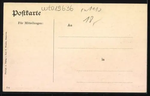 AK Hahnenklee /Harz, Weg nach Lautenthal