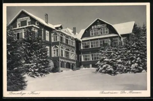 AK Braunlage /Harz, Sanatorium Dr. Barmer