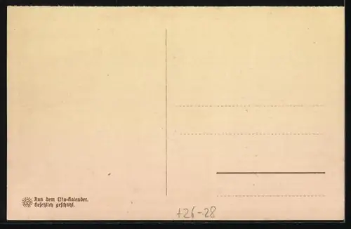 Steindruck-AK Jever, Schloss