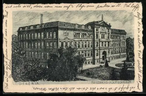 Lithographie Cöthen i. A., Friedrichs-Polytechnikum