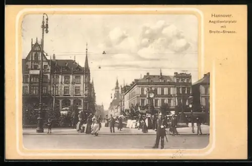 AK Hannover, Aegidientorplatz mit Breite-Strasse