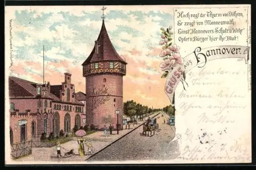 Lithographie Hannover, Döhrener Turm