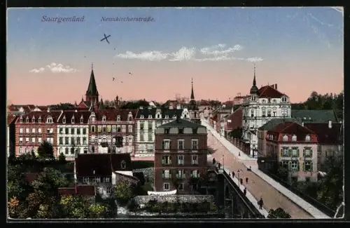 AK Saargemünd, Neunkircherstrasse
