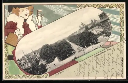 Lithographie Hannover, Herrenhäuser Allee