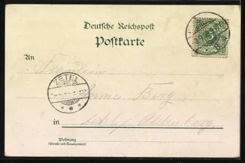 Lithographie Hamburg, Gaststätte Ratsweinkeller, Grundsteinkeller