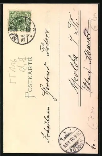 Lithographie Mainz, Gutenberg-Denkmal, Dom