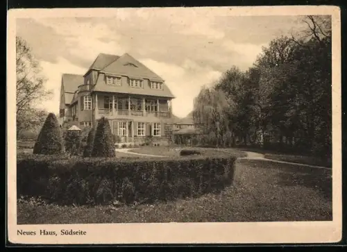 AK Bad Blankenburg /Thür., Sanatorium Villa Emilia, Neues Haus Südseite