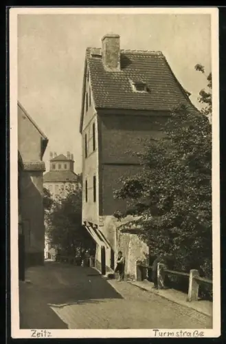 AK Zeitz, Turmstrasse, Altes Stadtmauerturm