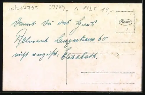 AK Delmenhorst, Lange Strasse mit Uhrengeschäft und Salon