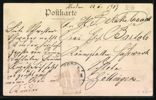 AK Verden a. d. Aller, Kaffeehaus Verderner Brunnen, Bes. Fritz Ziegler