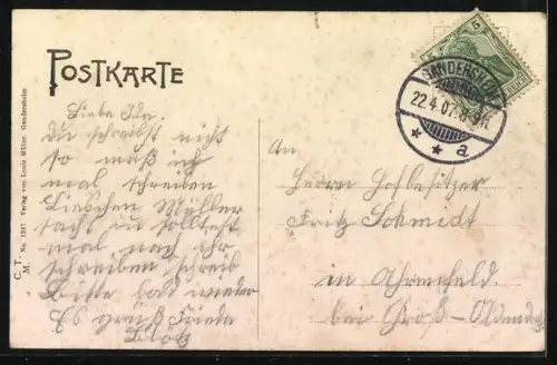 AK Gandersheim, Partie am Wilhelmsplatz