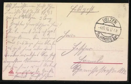 AK Uelzen, Bahnhofstrasse, Photographische Anstalt