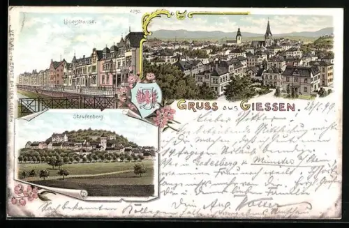 Lithographie Giessen, Löberstrasse, Staufenberg