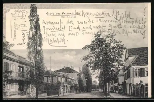 AK Pyrmont, Blick in die Bassinstrasse