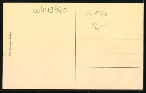 AK Verden, Bremer Chaussee mit Wohnhäusern