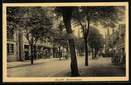 AK Uelzen, Partie in der Bahnhofstrasse