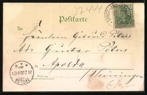 AK St. Andreasberg, Totalansicht, Grube Samson, Herrenstrasse und Danielstrasse